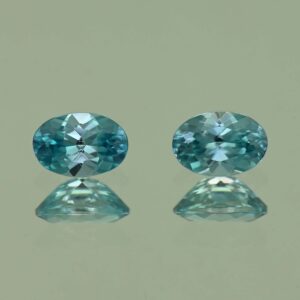 BlueZircon oval pair 6.5x4.5mm 1.78cts H zn4775