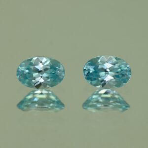 BlueZircon oval pair 6.5x4.5mm 1.83cts H zn4777