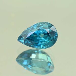 BlueZircon pear 10.0x6.7x6.3mm 4.01cts H zn7764
