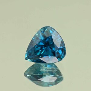 BlueZircon pear 9.3x8.4x6.0mm 3.90cts H zn7792