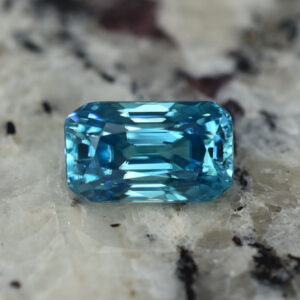 BlueZircon radiant 11.5x6.9mm 6.66cts H zn2301 SOLD