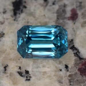 BlueZircon radiant 13.6x8.9mm 12.24cts a zn1096 SOLD