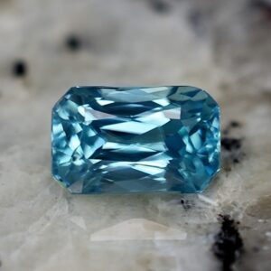 BlueZircon radiant 8.4x5.3mm 2.74cts zn2357 SOLD