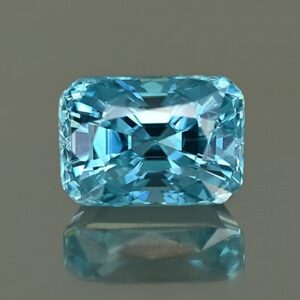 BlueZircon radiant 8.9x6.2mm 3.91cts zn2258 SOLD