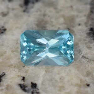 BlueZircon radiant 9.1x6.0mm 2.99cts H zn1698 SOLD
