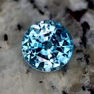 BlueZircon round 10.0mm 5.61cts zn2342 SOLD