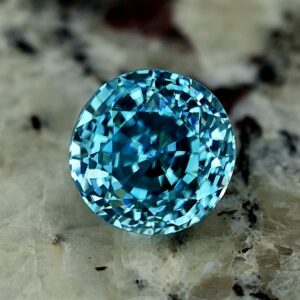 BlueZircon round 10.0mm 8.44cts zn821