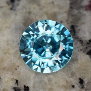 BlueZircon round 10.5mm 6.04cts H c zn1656 crop SOLD