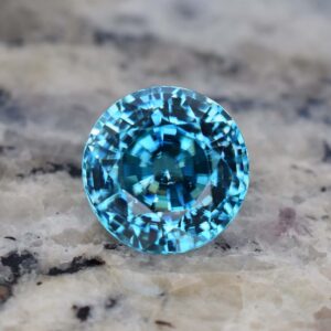 BlueZircon round 11.4mm 10.15cts H zn1395 b SOLD