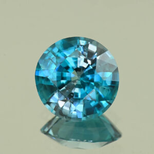 BlueZircon round 11.4x11.1x6.1mm 6.81cts H zn8068 a