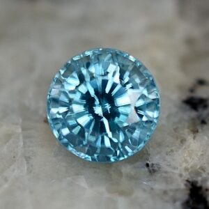 BlueZircon round 5.3mm 1.12cts zn2620 SOLD