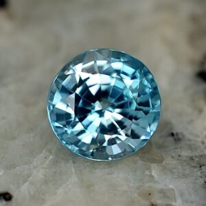 BlueZircon round 5.9mm 1.31cts zn3290 SOLD