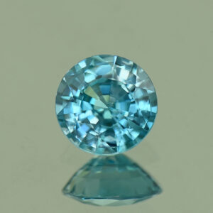 BlueZircon round 6.3mm 1.28cts H zn6657