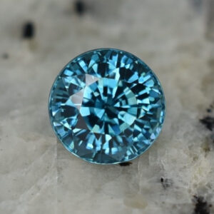 BlueZircon round 6.3mm 1.82cts H zn1675 crop SOLD