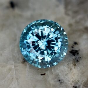 BlueZircon round 6.5mm 1.91cts zn1559 SOLD