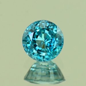 BlueZircon round 6.7x6.6x4.5mm 1.96cts H zn8070