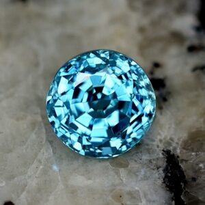 BlueZircon round 7.3mm 3.02cts zn1658 SOLD