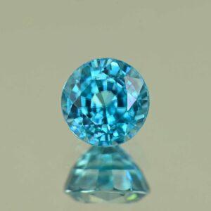 BlueZircon round 7.6x7.5x5.8mm 3.26cts H zn7773 SOLD