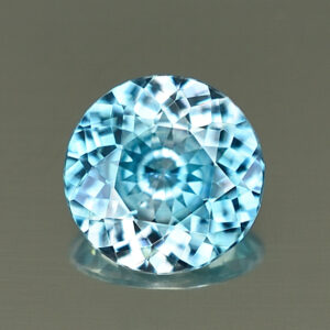 BlueZircon round 7.8mm 1.99cts H zn4096 SOLD