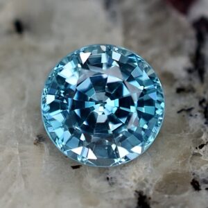 BlueZircon round 8.3mm 3.57cts zn2333 SOLD