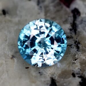 BlueZircon round 8.6mm 3.10cts zn2330 SOLD