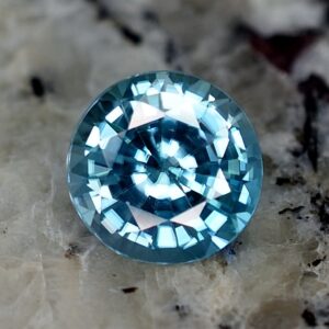 BlueZircon round 8.9mm 3.59cts zn2334 SOLD