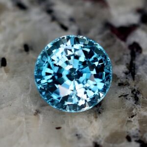 BlueZircon round 9.0mm 5.00cts zn2341 SOLD
