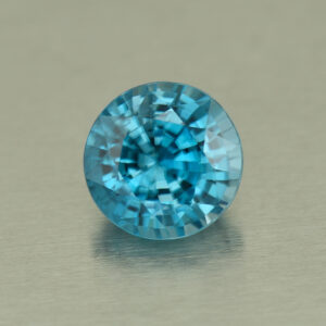 BlueZircon round 9.2mm 4.63cts H zn5085