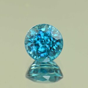 BlueZircon round 9.5x9.3x7.2mm 6.09cts H zn7770 SOLD