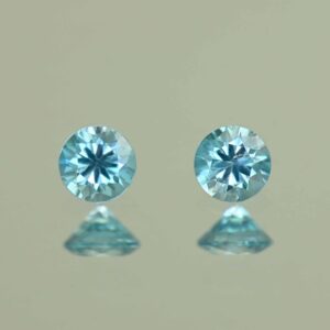 BlueZircon round pair 4.0mm 0.74cts H zn7552
