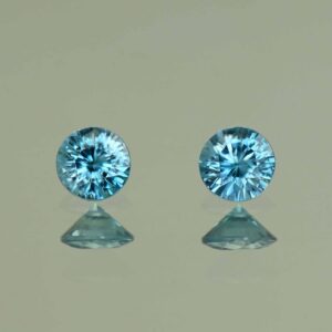 BlueZircon round pair 4.5mm 0.92cts H zn7558 SOLD