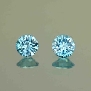 BlueZircon round pair 5.5mm 1.75cts H zn7567