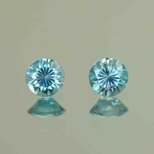 BlueZircon round pair 5.5mm 1.87cts H zn7573