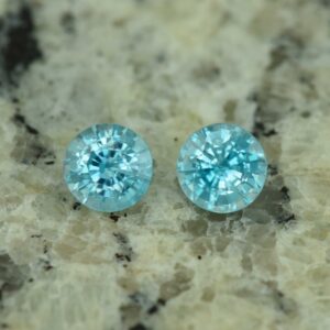 BlueZircon round pair 6.3mm 3.07cts H zn4967 scaled 1 SOLD