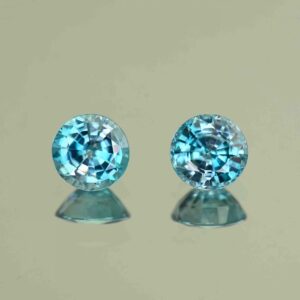 BlueZircon round pair 6.7mm 3.44cts H zn7575 scaled 1 SOLD