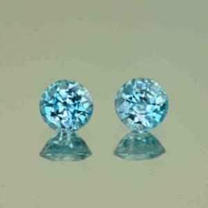 BlueZircon round pair 6.9mm 4.08cts H zn7583 scaled 1 SOLD