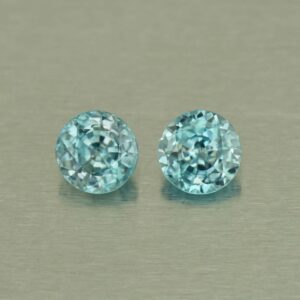 BlueZircon round pair 7.4mm 4.24cts H zn5011 scaled 1