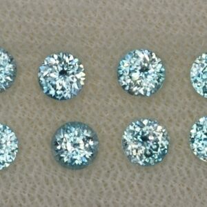 BlueZircon rounds 4.0mm 4.42cts 12pcs zn2926 SOLD