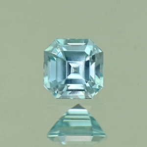 BlueZircon sq eme cut 4.0mm 0.49cts H zn7032 SOLD