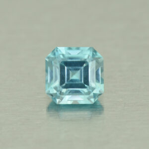 BlueZircon sq eme cut 5.5x5.3mm 1.33cts H zn5024 a