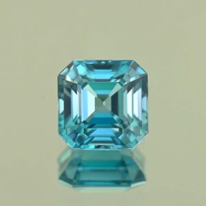 BlueZircon sq eme cut 8.4x8.4x5.7mm 4.67cts H zn7781 SOLD