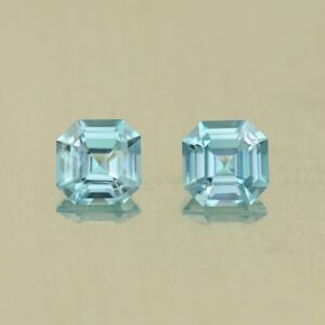 BlueZircon sq eme cut pair 5.4mm 2.10cts H zn7710 scaled 1