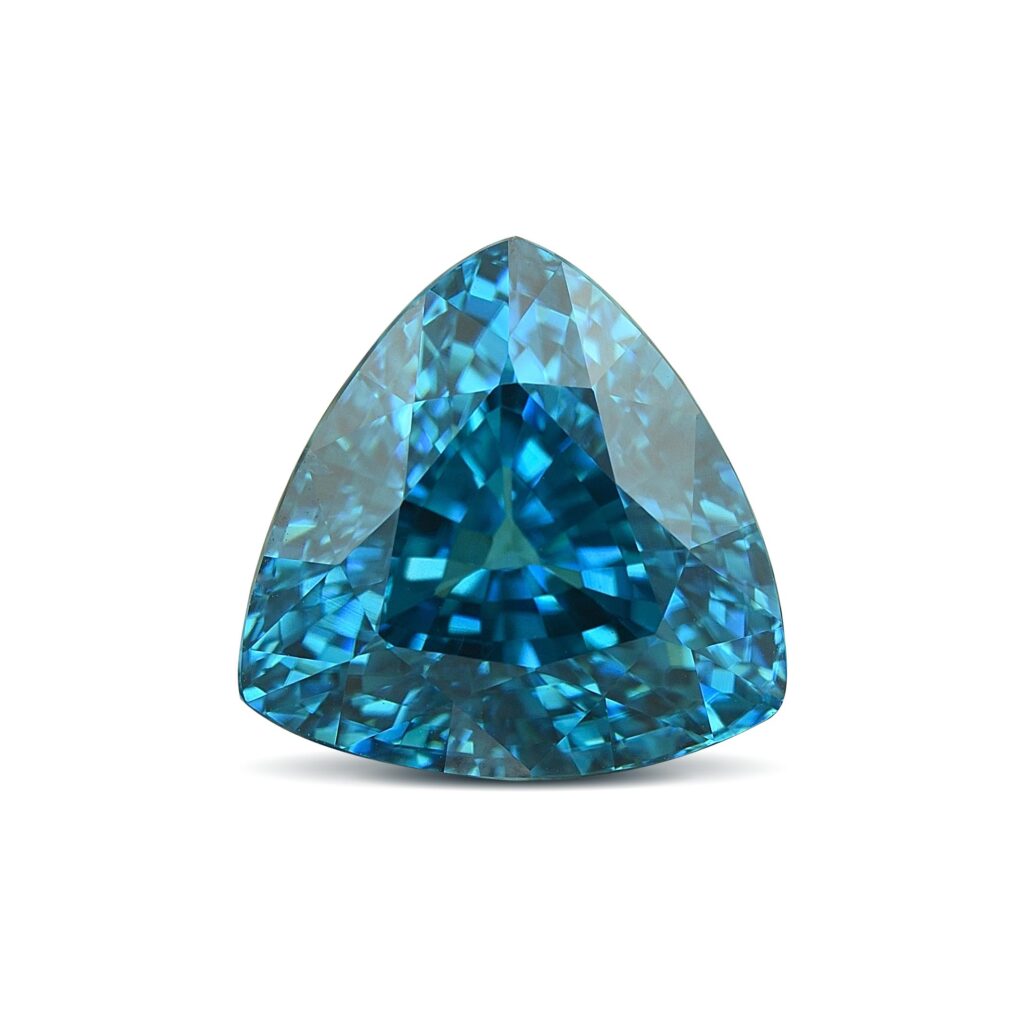 BlueZircon trill 13.8x13.7x10.9mm 20.38cts H zn2264 b sh