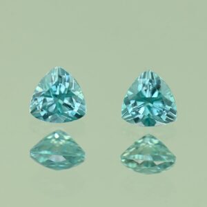 BlueZircon trill pair 4.0mm 0.77cts H zn4786 SOLD