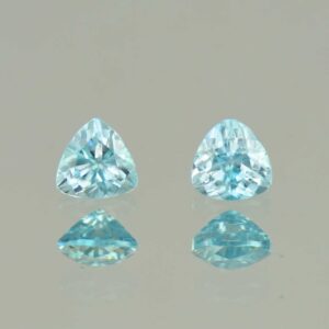 BlueZircon trill pair 4.0mm 0.79cts H zn5373 SOLD