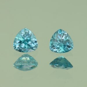 BlueZircon trill pair 4.5mm 0.92cts H zn4790 SOLD