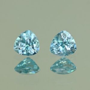 BlueZircon trill pair 4.5mm 1.00cts H zn4795