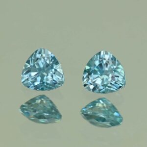 BlueZircon trill pair 4.5mm 1.00cts H zn4797