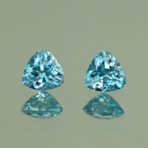 BlueZircon trill pair 5.0mm 1.39cts H zn4805