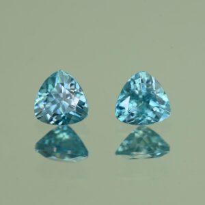 BlueZircon trill pair 5.0mm 1.42cts H zn4807